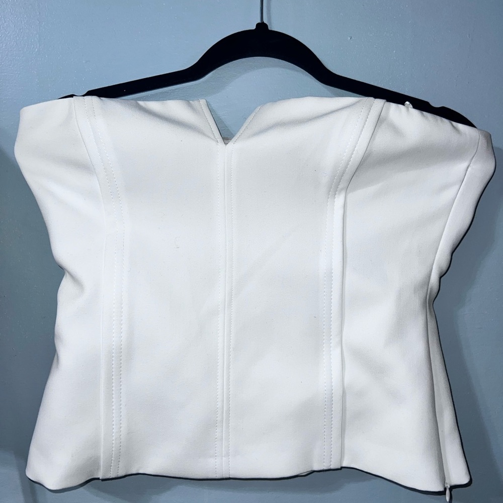 Zara White Women's corset
